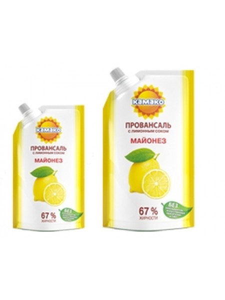 Майонез Провансаль с лимонным соком 67% 200г*20 дой-пак Камако